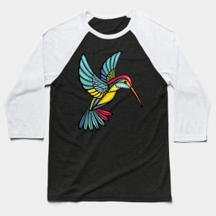 Colourful Hummingbird, Sweet and Elegant Style Baseball T-Shirt